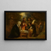 L'Adoration des bergers - Jan van de Venne — gerahmtes Bild an der Wand
