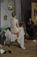 L'atelier du peintre - Janis Rozentāls — gerahmtes Bild an der Wand