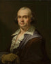 Portrait eines Mannes mit einem Handschuh - János Mihály Hesz — Ansicht des Kunstwerks