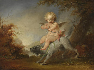 Januarius Zick - Cupid riding a dog.webp
