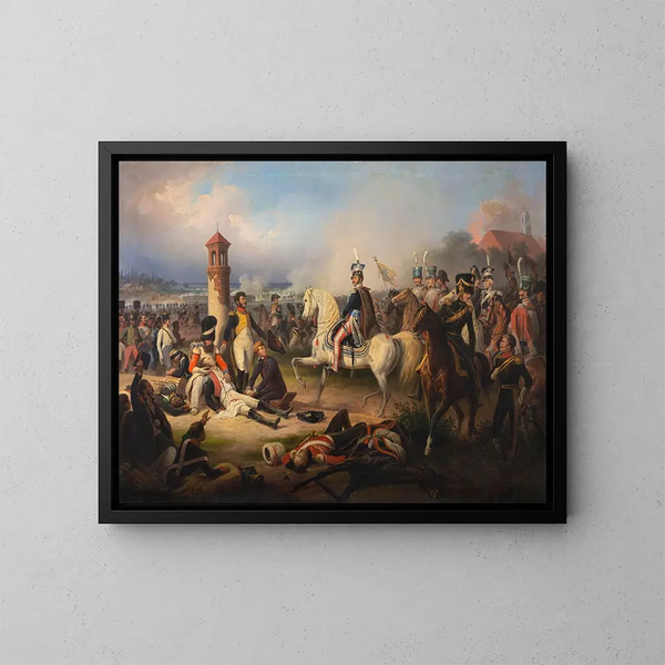 Tod von Cyprien Godebski in Raszyn - Januar Suchodolski — gerahmtes Bild an der Wand