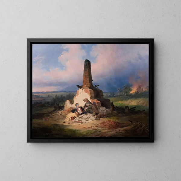 Uhlan blessé en 1831 - January Suchodolski — gerahmtes Bild an der Wand