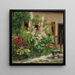 Garten vorn mit blühenden Stockrosen - Marie Egner — gerahmtes Bild an der Wand