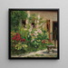 Garten vorn mit blühenden Stockrosen - Marie Egner — gerahmtes Bild an der Wand