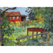Reproduktion des Gemäldes Garten mit rotem Haus - Edvard Munch