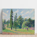 Reproduktion des Gemäldes Garten von Kew, London, in der Nähe eines Teiches - Camille Pissarro