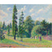 Reproduktion des Gemäldes Garten von Kew, London, in der Nähe eines Teiches - Camille Pissarro