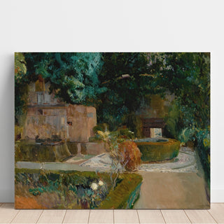 Reproduction Jardin de los Adarves, Alhambra, Granada - Joaquín Sorolla