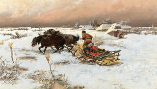 Jaroslav Vn - A Sleigh Ride in Winter.webp