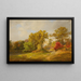 Herbstlandschaft mit Schäferhund und Schafen - Jasper Francis Cropsey — gerahmtes Bild an der Wand
