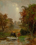 Vieh am Bachufer - Jasper Francis Cropsey — Ansicht des Kunstwerks