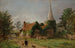 Kirche in Stoke Poges - Jasper Francis Cropsey — Ansicht des Kunstwerks