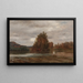 Tagesgrau am Esopus - Jasper Francis Cropsey — gerahmtes Bild an der Wand