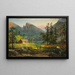 Haus der Pioniere, Eagle Cliff, Weiße Berge - Jasper Francis Cropsey — gerahmtes Bild an der Wand