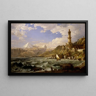 Jasper Francis Cropsey - The Coast of Genoa.webp