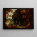 Landschaft Spaziergang durch einen Wald - Jasper van der Laanen — gerahmtes Bild an der Wand