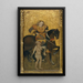 Saint Martin partageant son manteau - Jaume Ferrer — gerahmtes Bild an der Wand