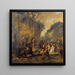 Jean-Baptiste predigt - Jan Steen — gerahmtes Bild an der Wand