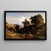Bords de l'Anio aux environs de Tivoli - Jean-Achille Benouville — gerahmtes Bild an der Wand