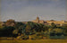 Rom, Blick auf den Petersdom und den Castel Sant'Angelo - Jean-Achille Benouville — Ansicht des Kunstwerks