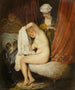 Eine Frau bei ihrer Toilette - Jean-Antoine Watteau — Ansicht des Kunstwerks