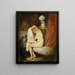 Eine Frau bei ihrer Toilette - Jean-Antoine Watteau — gerahmtes Bild an der Wand