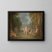 Das Reich der Cupid - Jean-Antoine Watteau — gerahmtes Bild an der Wand