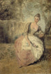 L'Amante inquiète - Jean-Antoine Watteau — Ansicht des Kunstwerks
