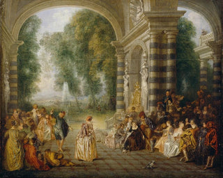 Les Plaisirs du bal - Jean-Antoine Watteau — Ansicht des Kunstwerks