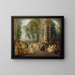 Les Plaisirs du bal - Jean-Antoine Watteau — gerahmtes Bild an der Wand