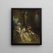 Möchten Sie die Schönheiten besiegen - Jean-Antoine Watteau — gerahmtes Bild an der Wand