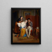 Lesung bei den Genesenden - Jean-Augustin Franquelin — gerahmtes Bild an der Wand