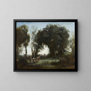 JeanBaptisteCamille Corot - A Morning The Dance of the Nymphs.webp