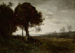 JeanBaptisteCamille Corot - A Torrent at Romagnes.webp