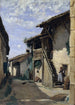 Eine Dorfsstraße in Dardagny - Jean-Baptiste-Camille Corot — Ansicht des Kunstwerks