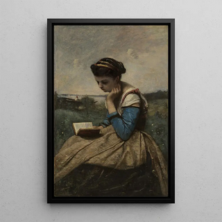 JeanBaptisteCamille Corot - A Woman Reading.webp