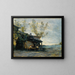 Ein Kaffee in Vaugirard - Jean-Baptiste-Camille Corot — gerahmtes Bild an der Wand