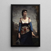 Agostina - Jean-Baptiste-Camille Corot — gerahmtes Bild an der Wand