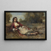 Algerische - Jean-Baptiste-Camille Corot — gerahmtes Bild an der Wand