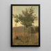Blumenstrauß von Bäumen im Dämmerlicht-Effekt - Jean-Baptiste-Camille Corot — gerahmtes Bild an der Wand