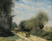Route dans la campagne à Crcy-en-Brie - Jean-Baptiste-Camille Corot — Ansicht des Kunstwerks