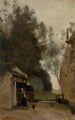 Umgebung von Amsterdam kleine Farm am Ufer der Amstel - Jean-Baptiste-Camille Corot — Ansicht des Kunstwerks