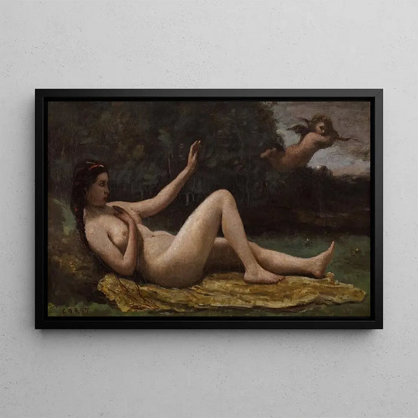 Evokation de l'amour - Jean-Baptiste-Camille Corot — gerahmtes Bild an der Wand