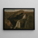 Wasserfälle von Tivoli - Jean-Baptiste-Camille Corot — gerahmtes Bild an der Wand