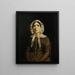 Frau mit Spitzenhaube - Jean-Baptiste-Camille Corot — gerahmtes Bild an der Wand