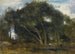 Fontainebleau schiefe Eichen in einer Waldlichtung - Jean-Baptiste-Camille Corot — Ansicht des Kunstwerks