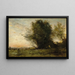 Frische des Abends - Jean-Baptiste-Camille Corot — gerahmtes Bild an der Wand