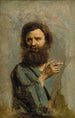 Kopf eines bärtigen Mannes - Jean-Baptiste-Camille Corot — Ansicht des Kunstwerks
