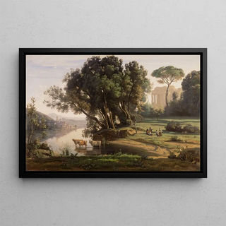 JeanBaptisteCamille Corot - Italian Landscape Site dItalie Soleil Levant.webp