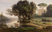 Italienisches Landschaftsgemälde, Italien-Standort, aufgehende Sonne - Jean-Baptiste-Camille Corot — Ansicht des Kunstwerks